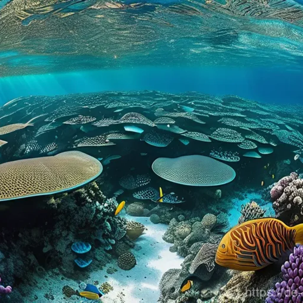 바누아투에서 볼 수 있는 야생동물 - **Prompt 1: Serene Underwater Encounter in Vanuatu**
    "A tranquil underwater scene in the crystal...